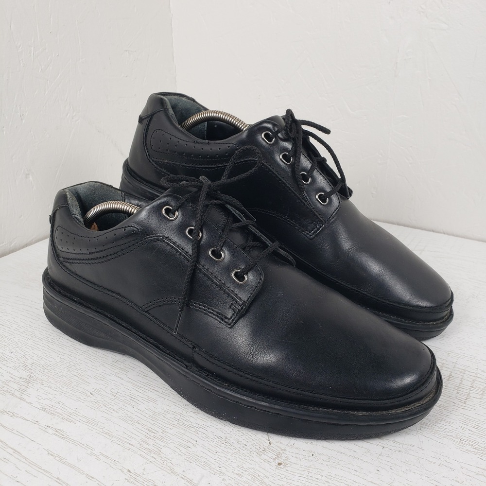 Drew Toledo‎ Mens 13N Black Leather Orthopedic Comfort Derby Shoes 40895-14